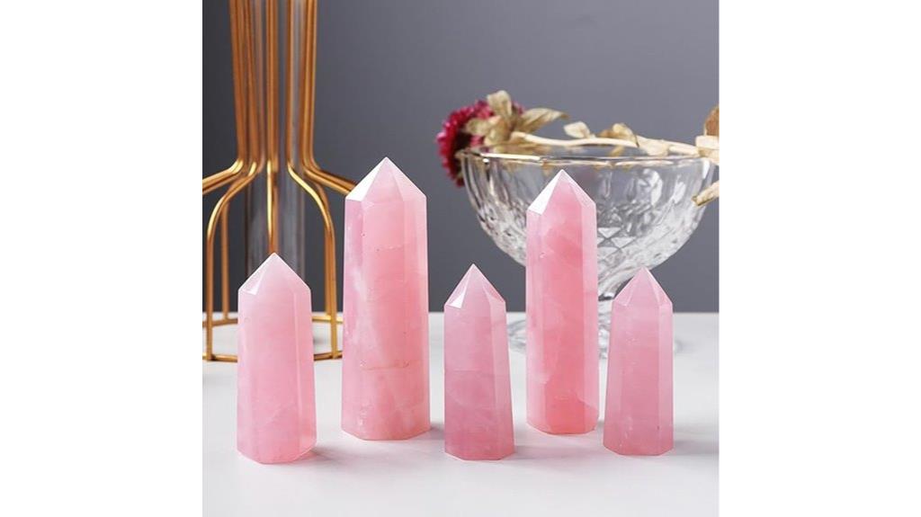 rose quartz tower for healing