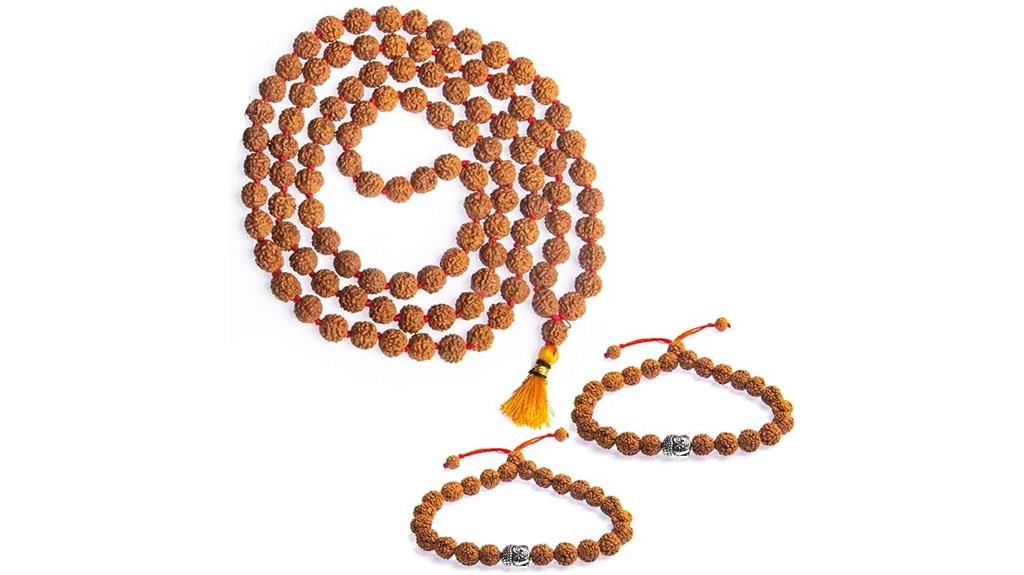 rudraksha mala beaded set