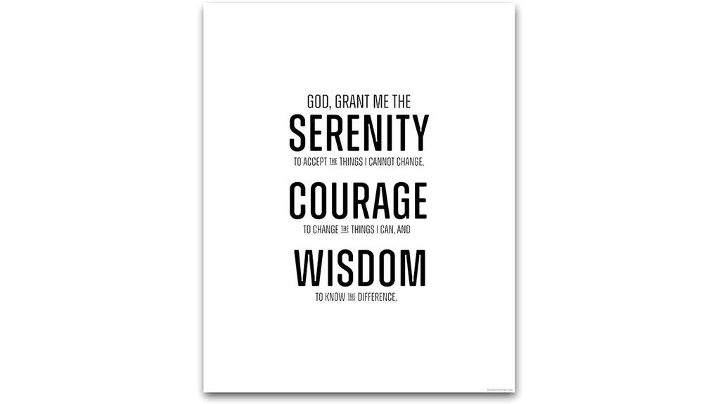serenity prayer wall art