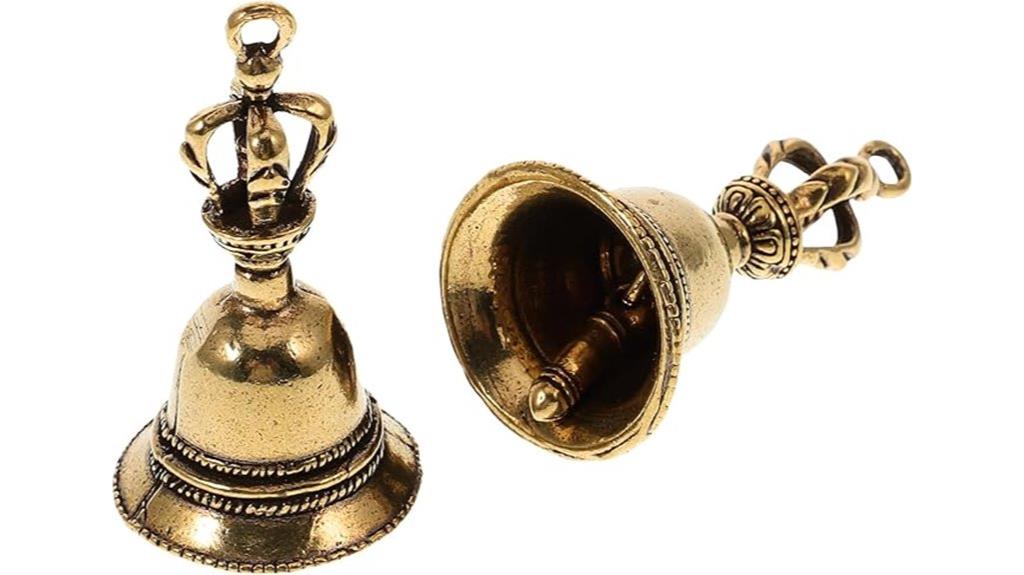 set of brass meditation bells