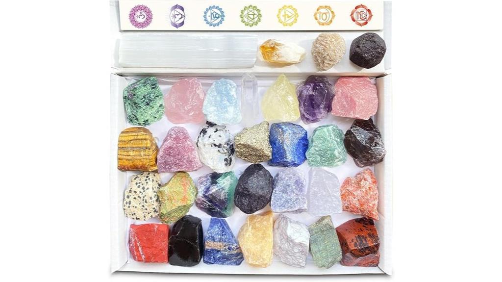 set of thirty two crystals