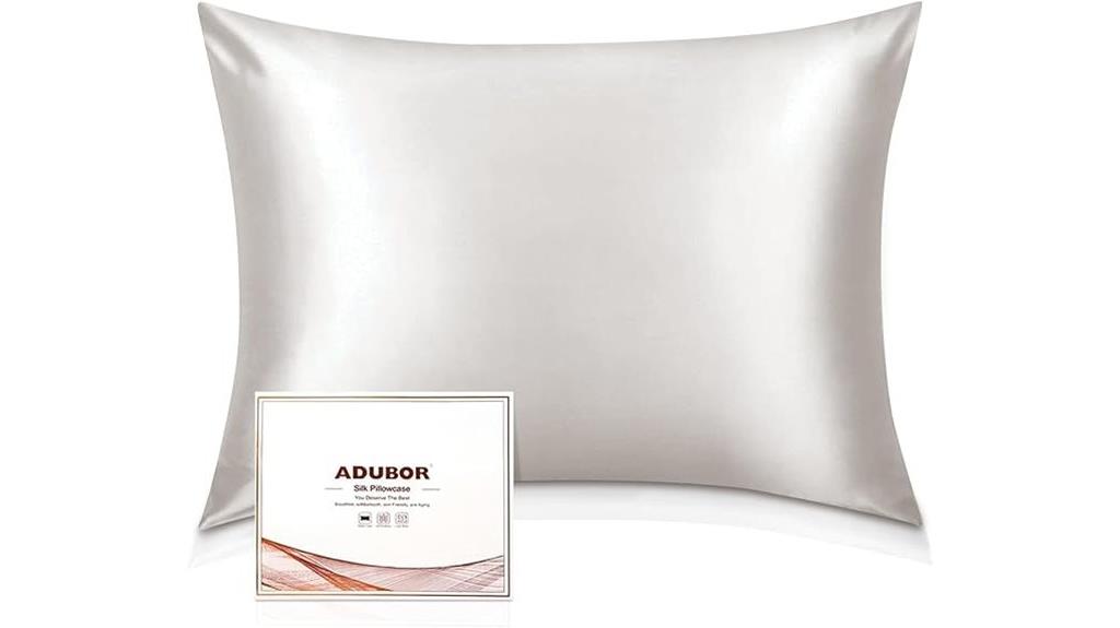 silk ivory pillow case