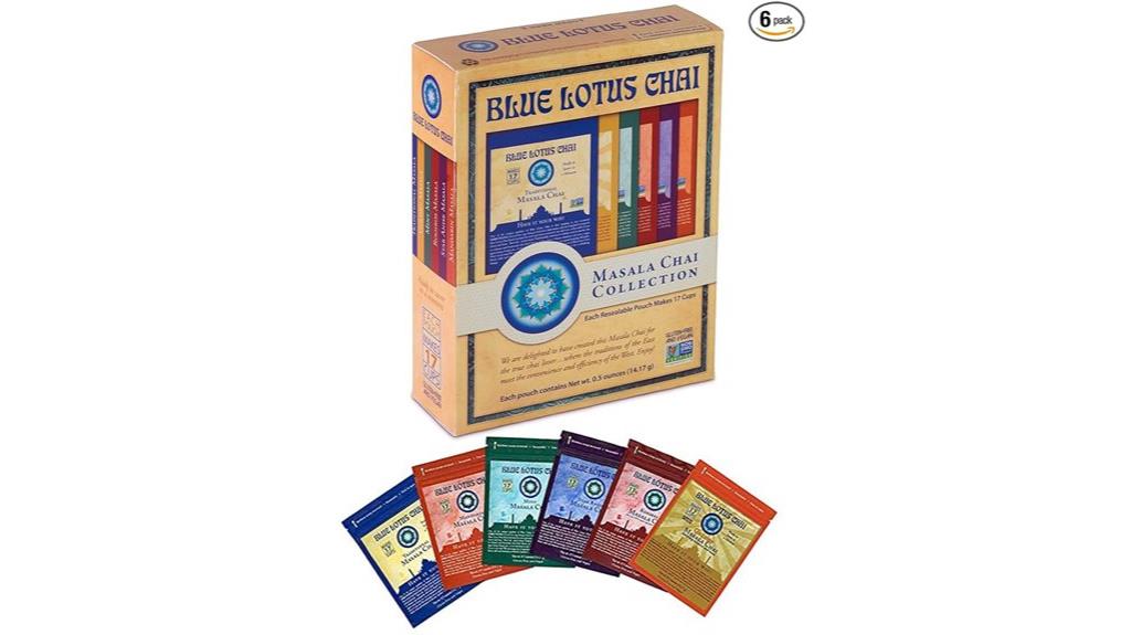 six flavored chai sets