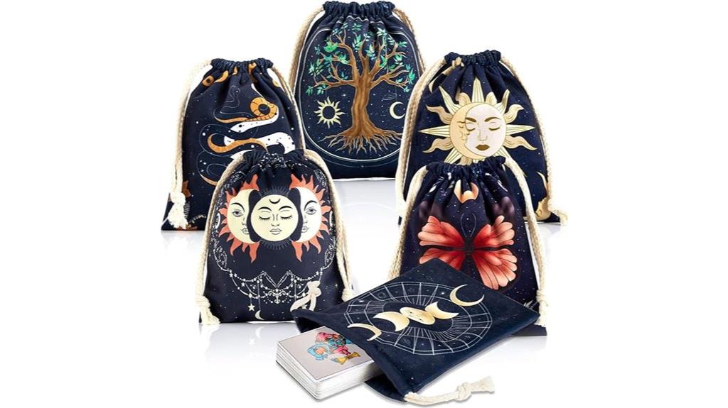 six piece tarot set