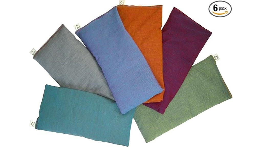 six scented eye pillows