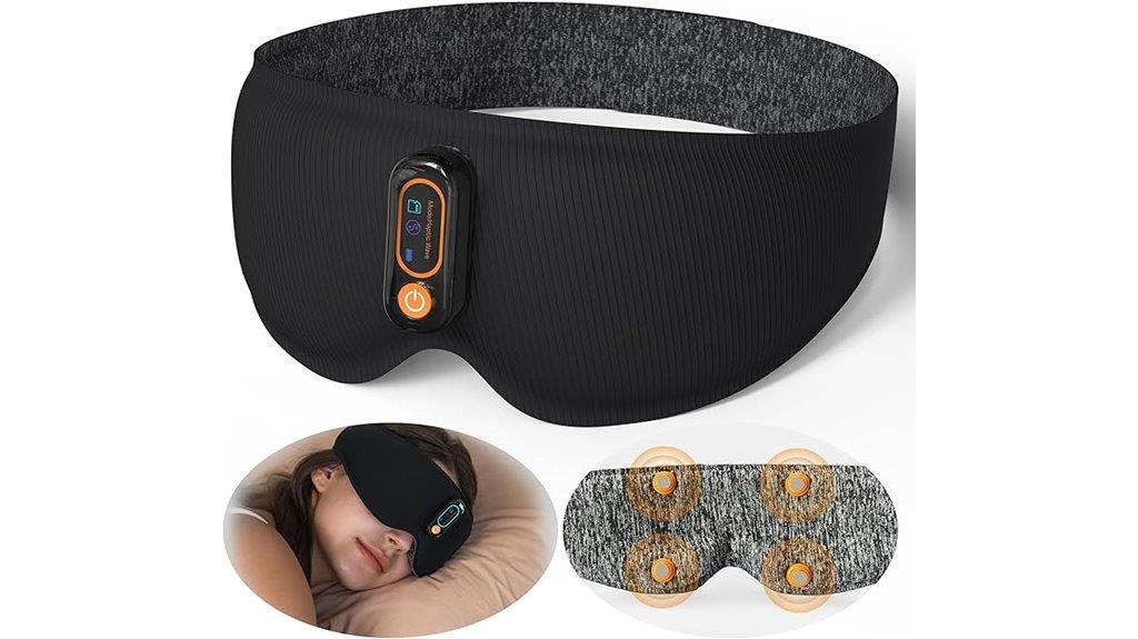 sleep mask with eye massage