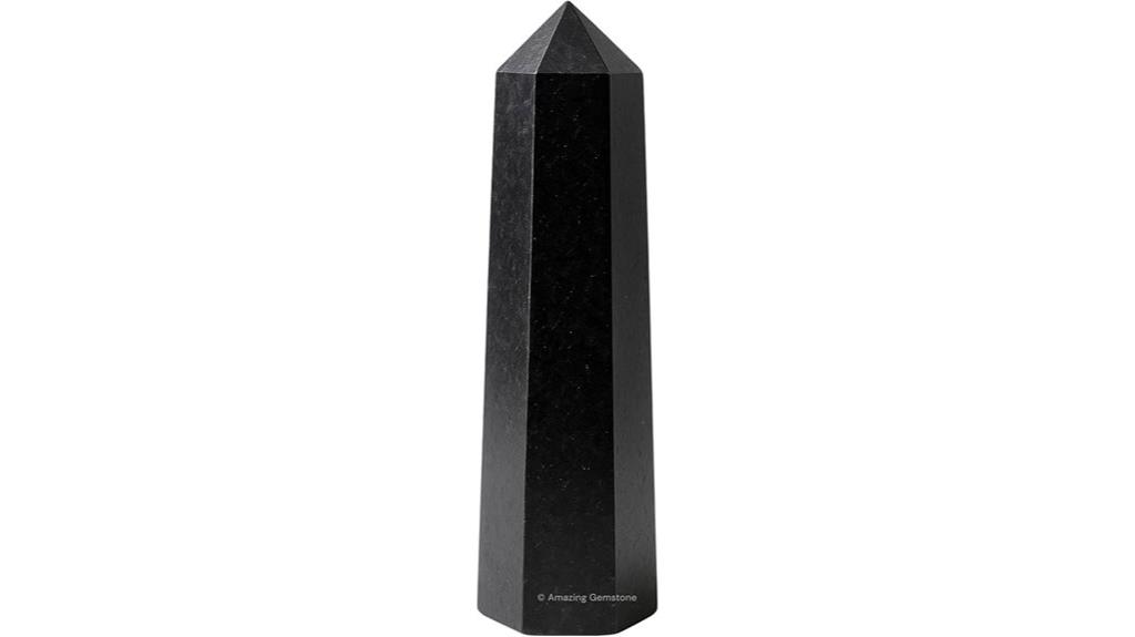 small black tourmaline towers
