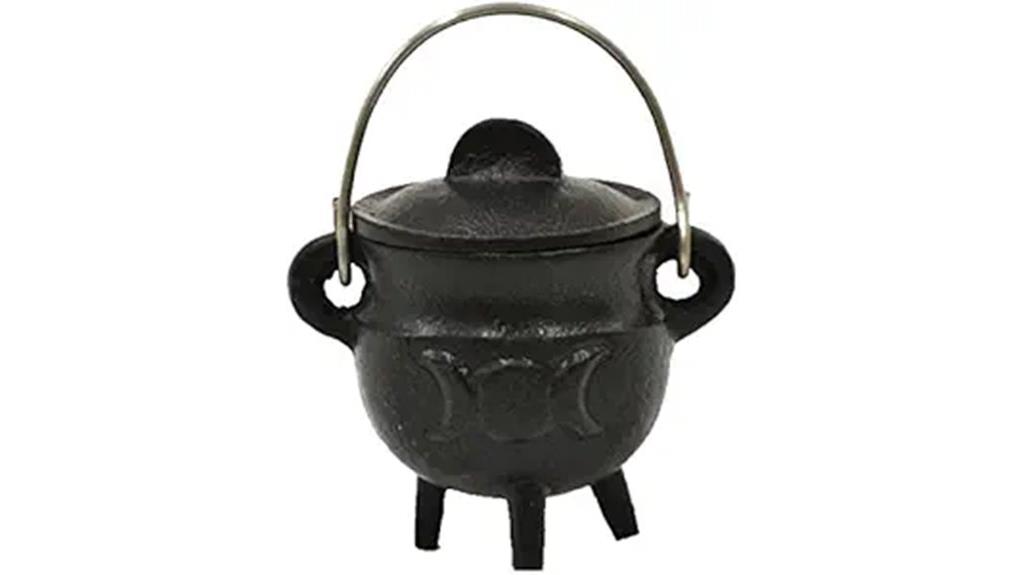 small cast iron cauldron