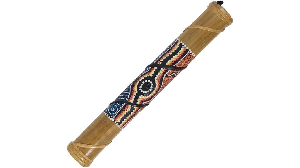 small painted rain stick