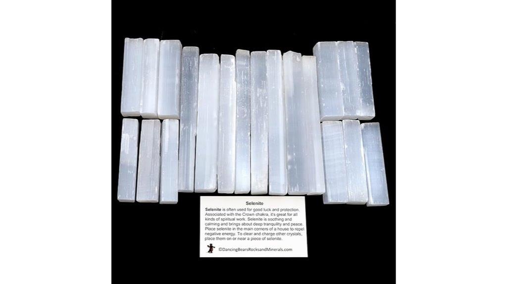 small selenite stick set