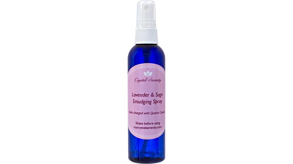 smudge spray with crystals