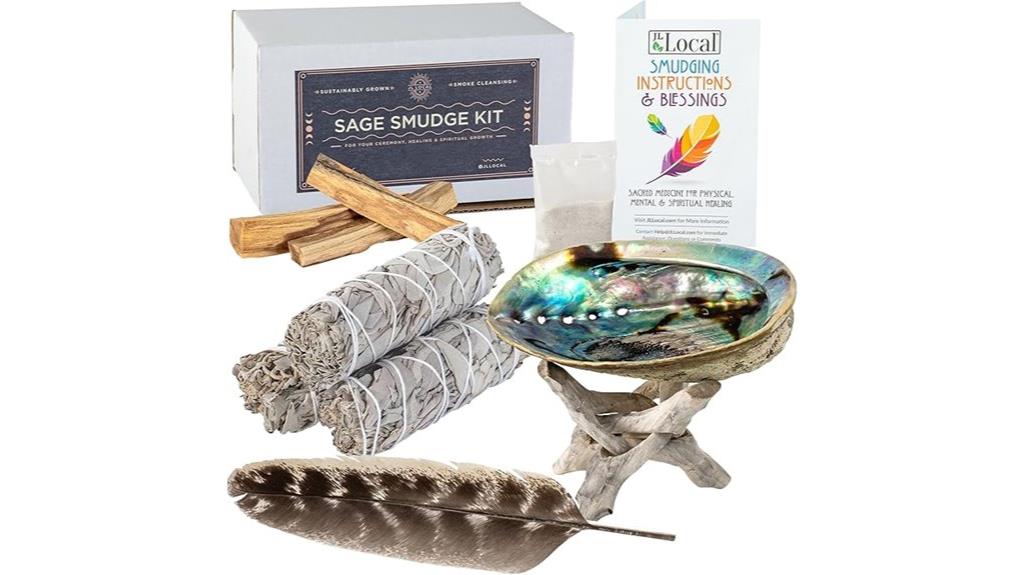 smudging kit with white sage