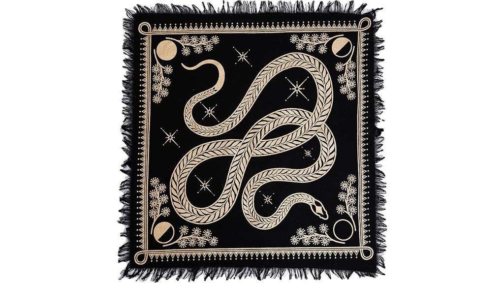 snake dragon tarot cloth