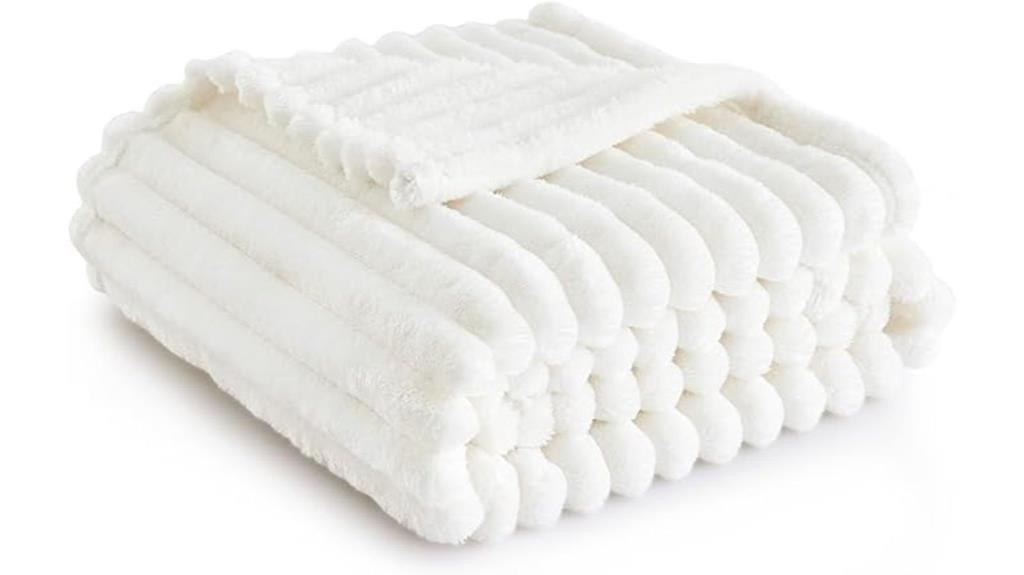 soft white couch throw