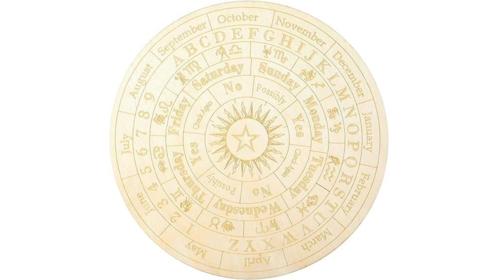 star pendulum divination board