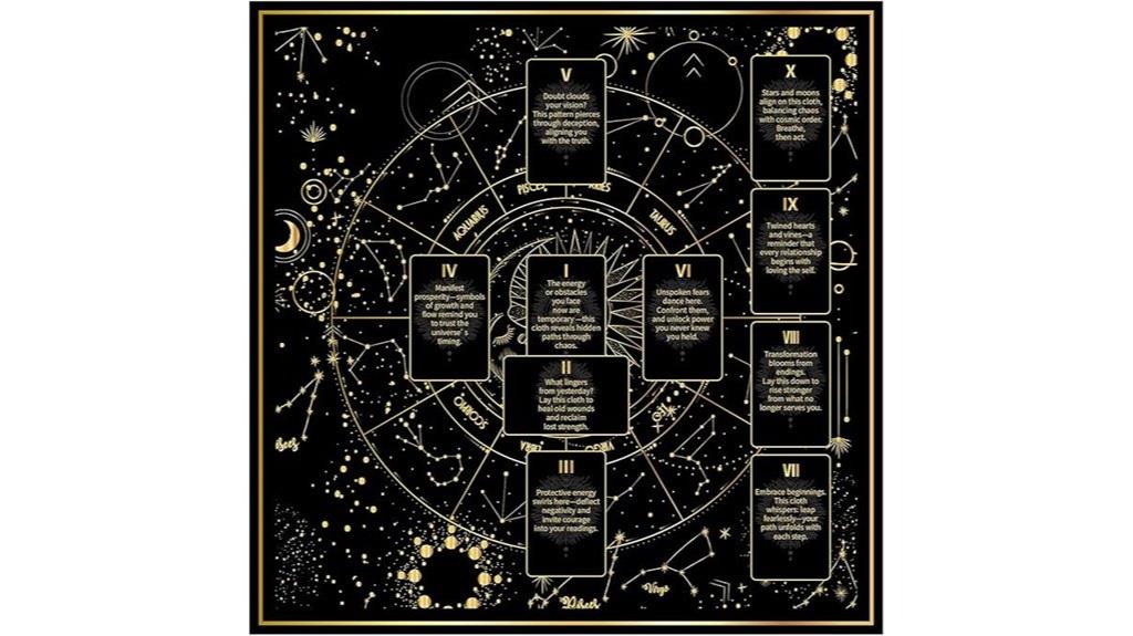 tarot altar cloth 24 8x24 8