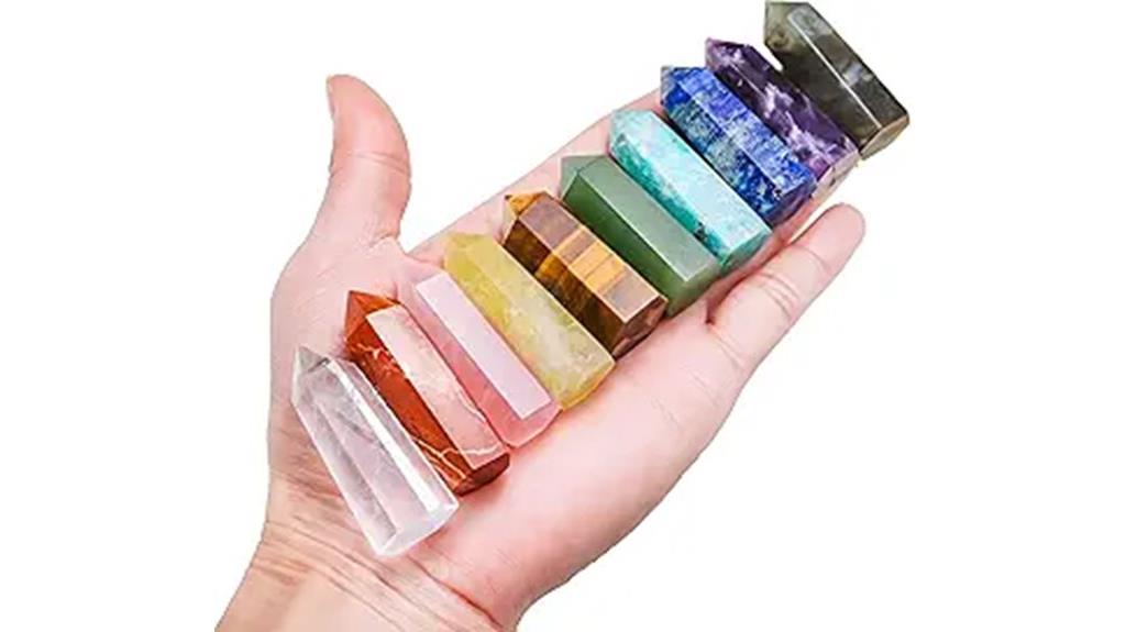 ten crystal towers set