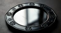 top black obsidian mirrors