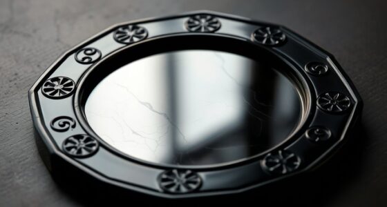 top black obsidian mirrors
