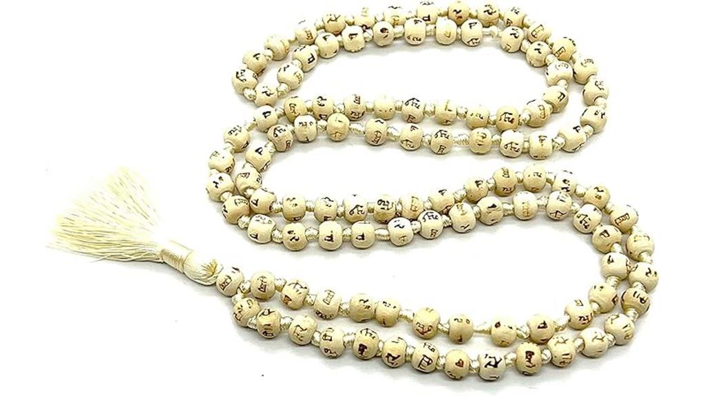 tulsi prayer bead necklace