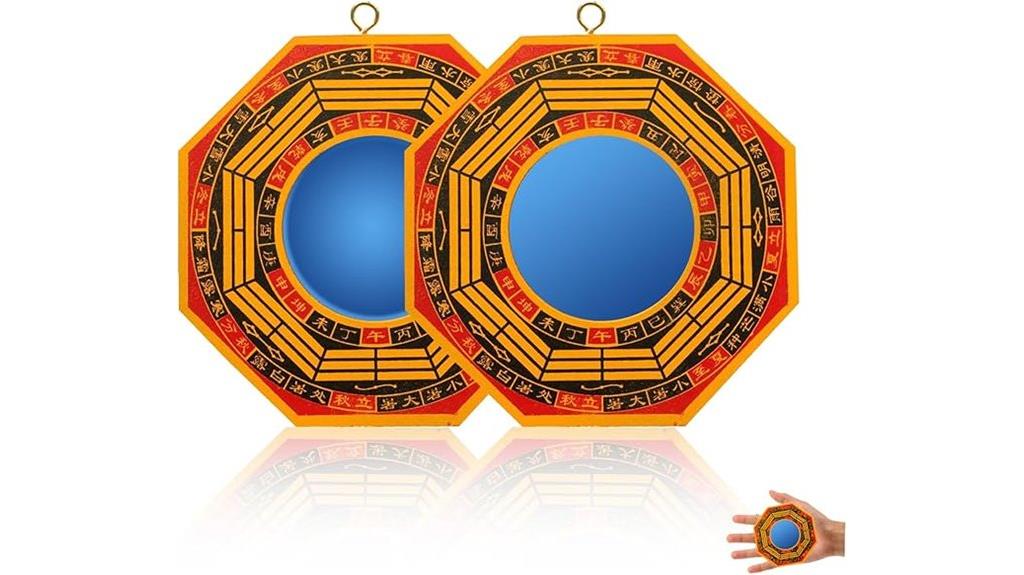 two piece feng shui mirrors