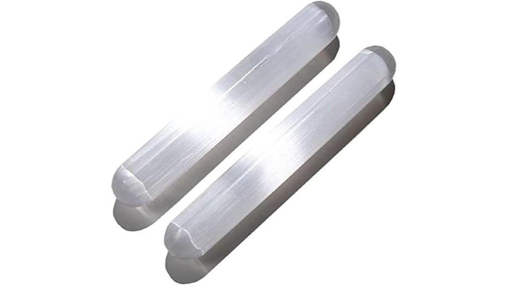 two selenite wands pack