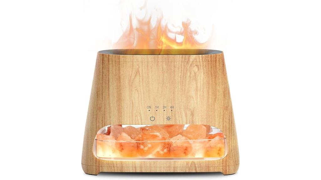ultrasonic diffuser and salt lamp