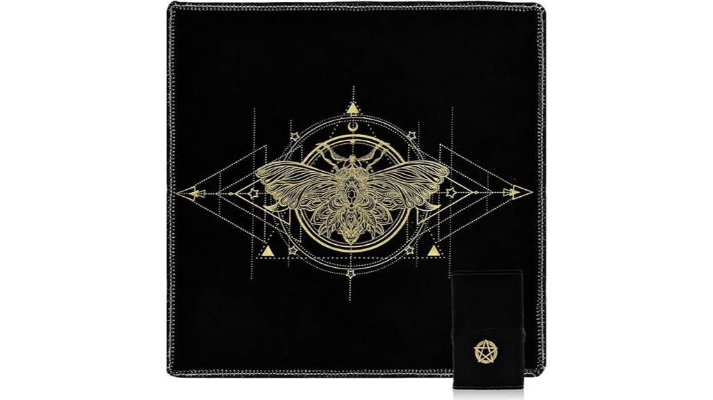 velvet bee tarot cloth