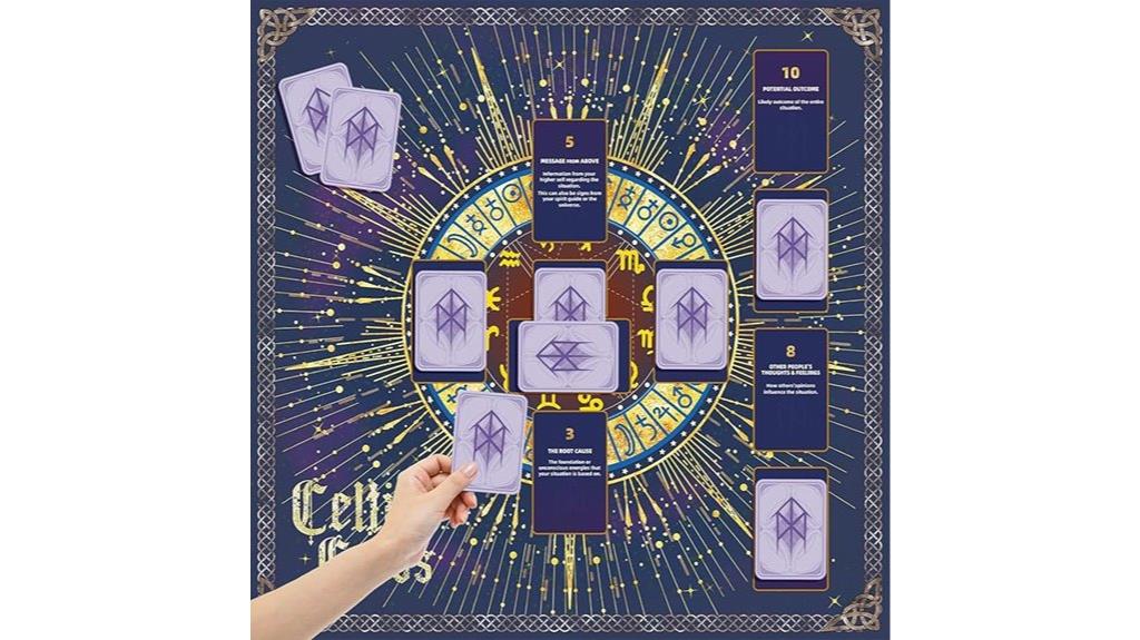 velvet tarot divination cloth