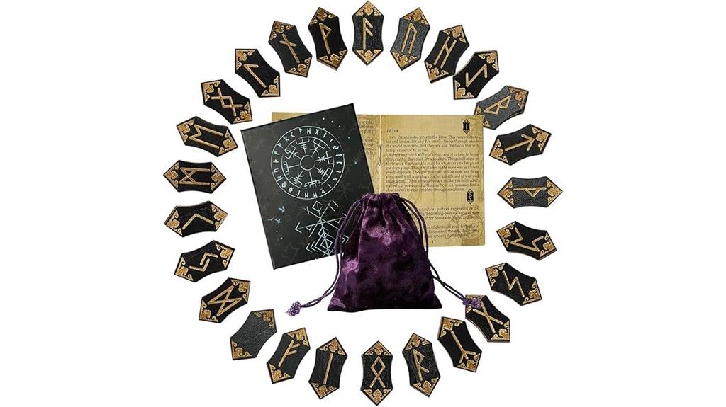 viking runes stone set