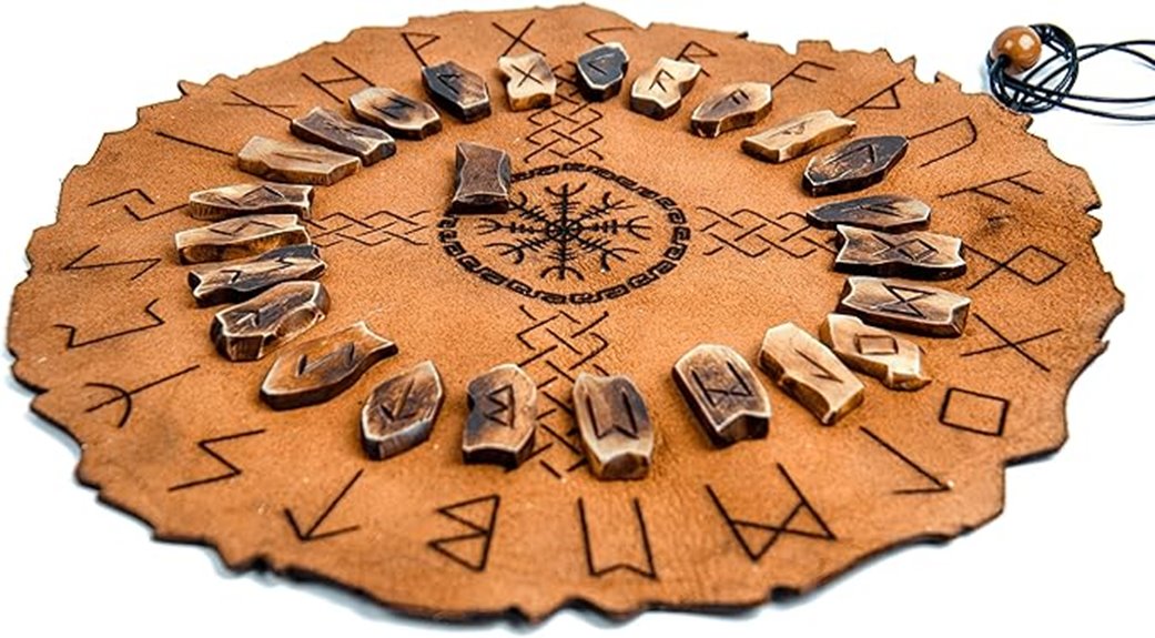 viking runes with mat