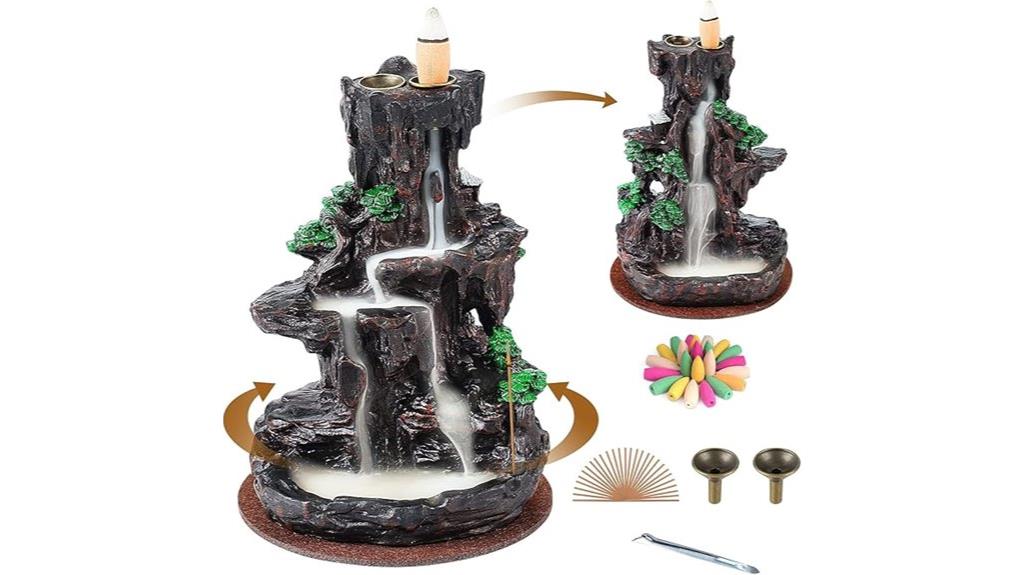 waterfall incense burner accessories