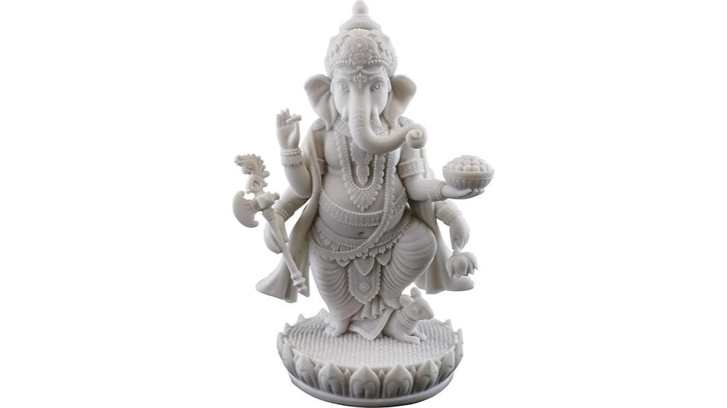 white marble ganesh statue