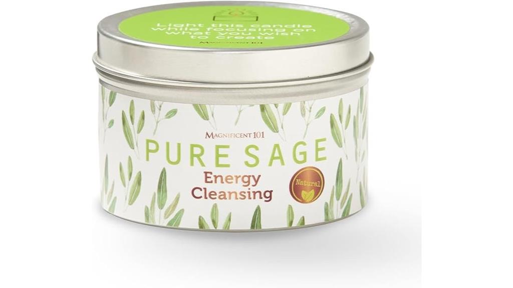 white sage candle 6oz 35hr