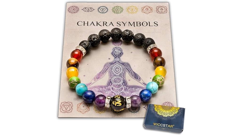 women s chakra crystal bracelet