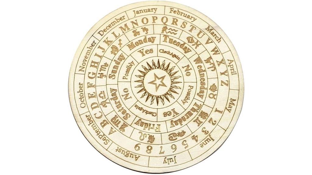 wooden pendulum dowsing board