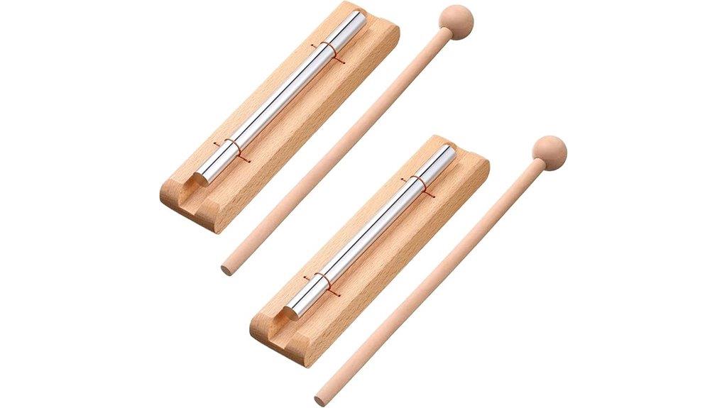wooden single tone chimes