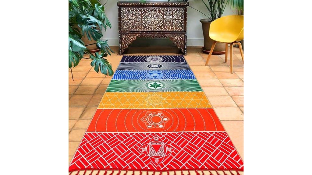 yoga mat and beach blanket