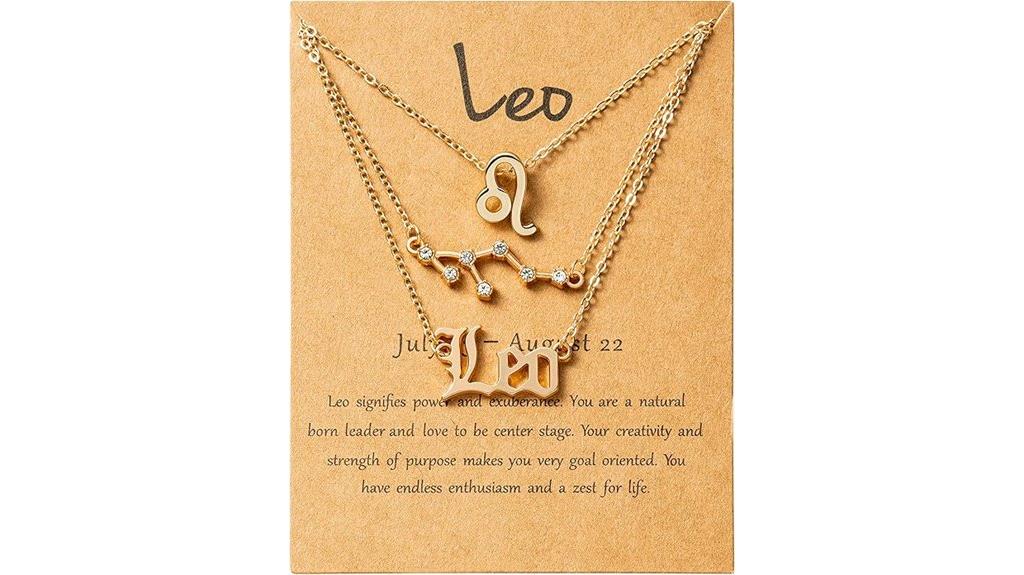 zodiac layer necklace for women