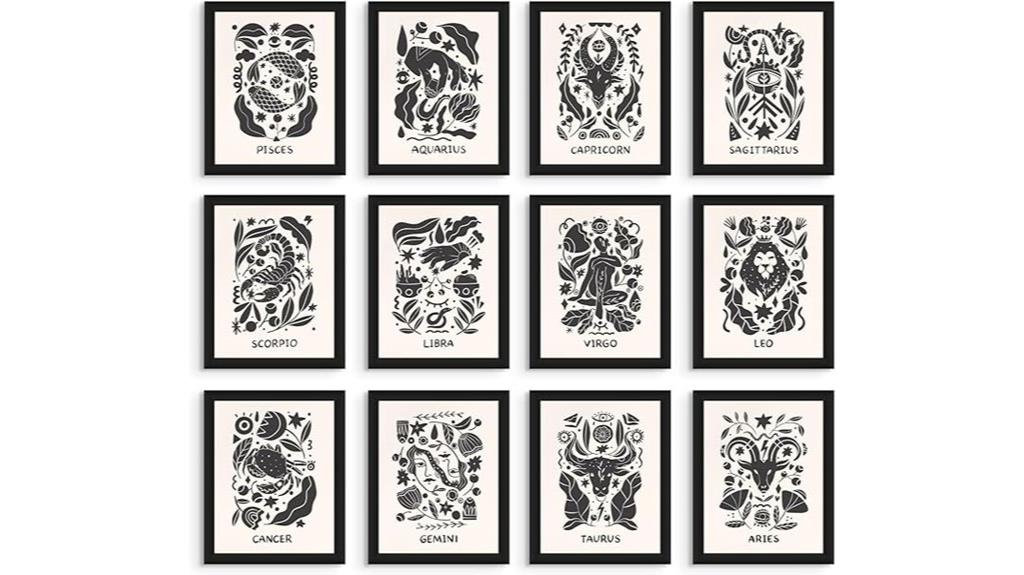 zodiac wall art prints
