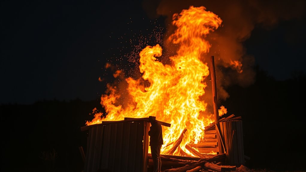 dreams of fire burning