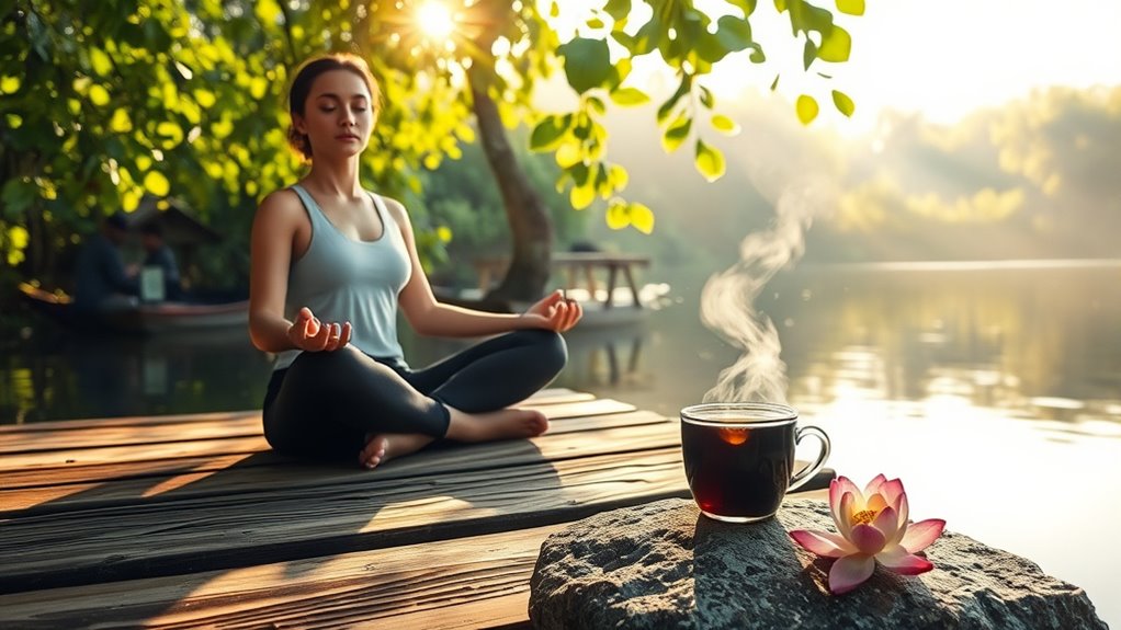 practicing mindful present awareness