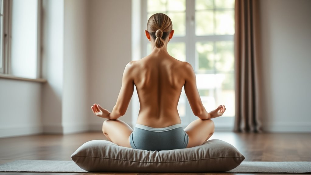 proper posture enhances meditation