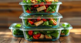 top glass meal containers