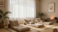 calm cozy clutter free space