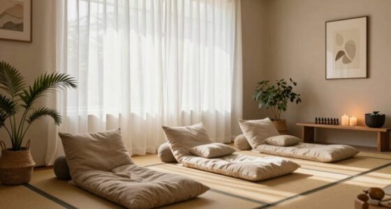 calm cozy clutter free space