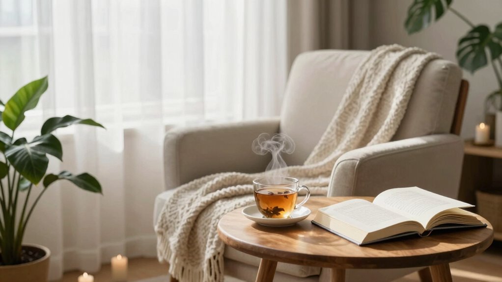 calm cozy retreat space