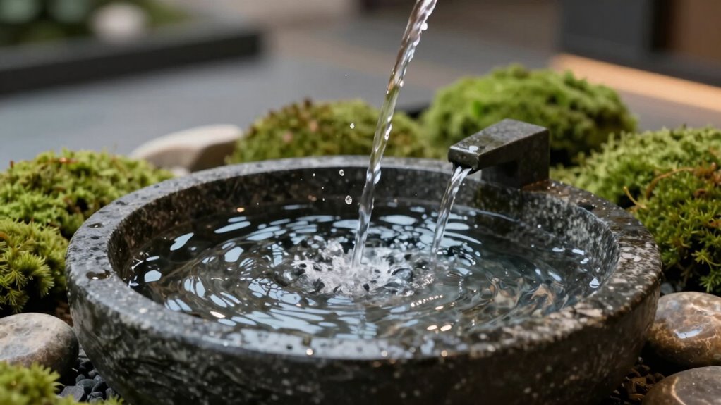 calming indoor water feature