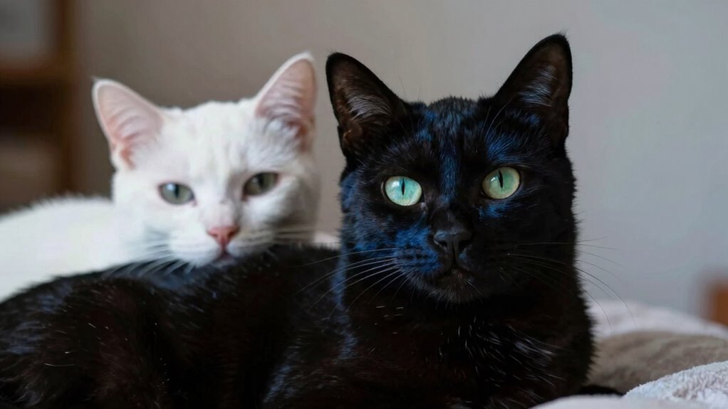 contrast between black and white