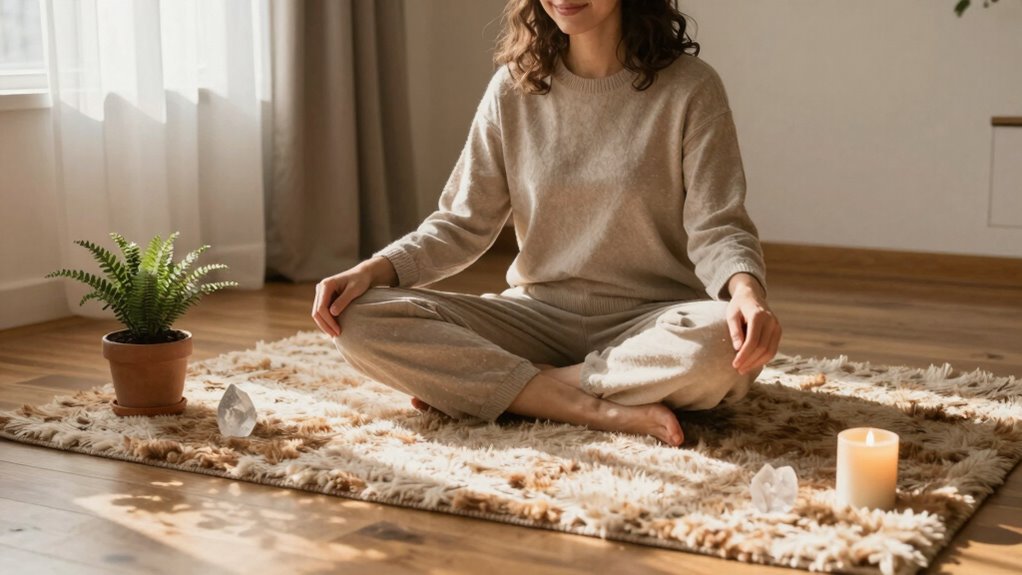 create calm grounding space